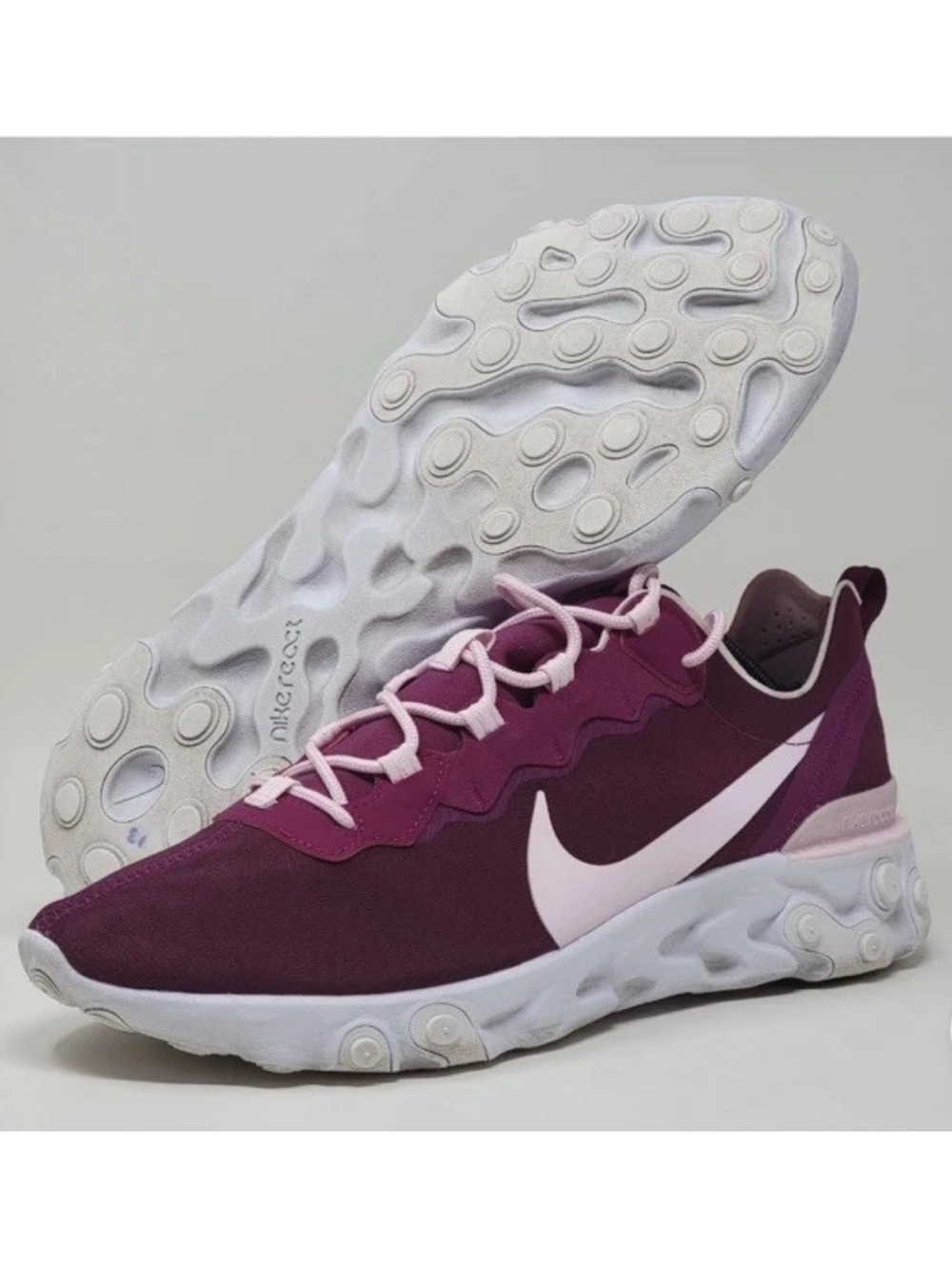 Nike Women’s React Element 55 CJ1496-991 Running Shoe Sneakers Size 9.5